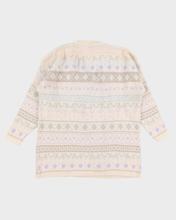 Vintage Oversized Wool Blend Jumper - XL