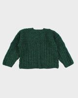 Vintage Carraig Donn Green Wool Cardigan - S