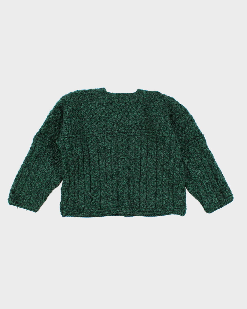 Vintage Carraig Donn Green Wool Cardigan - S