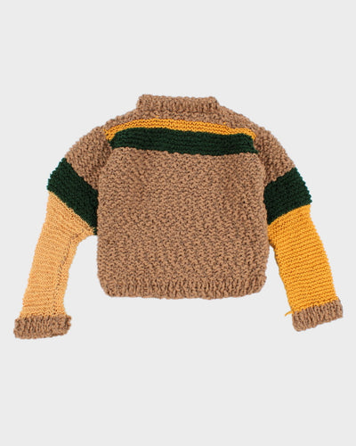 Handmade Unique Knit Jumper - M