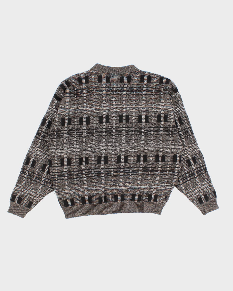Vintage 90s Ash Creek Collared Knit Jumper - L