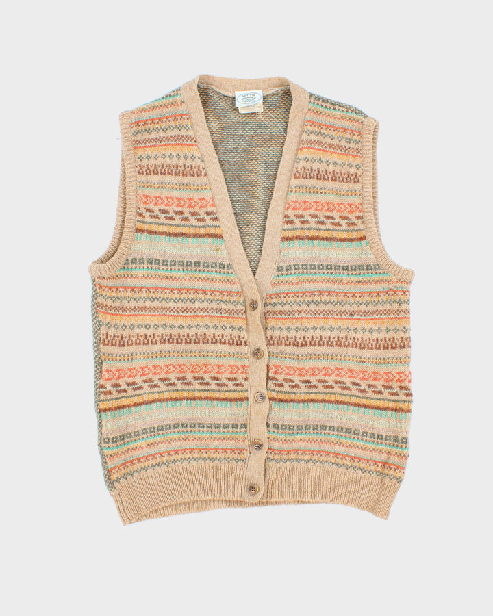 Vintage 80s Laura Ashley Wool Button Up Vest - O/S