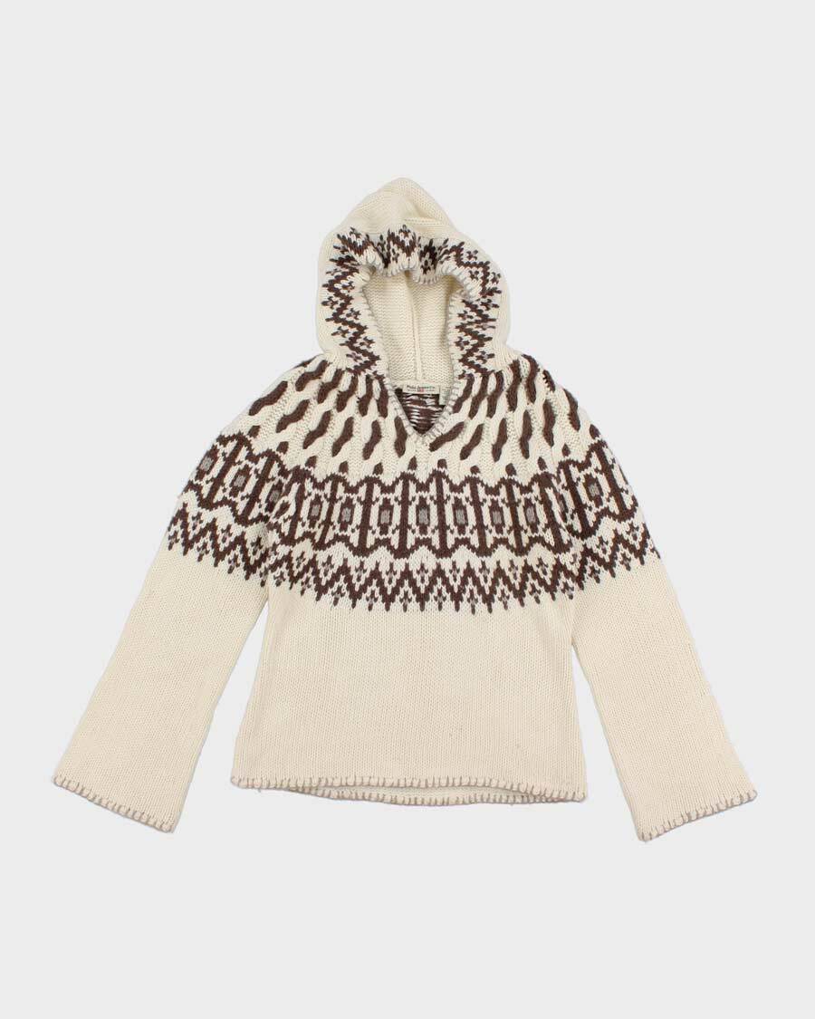 Polo Jeans Co Wool Blend Hooded Jumper - M