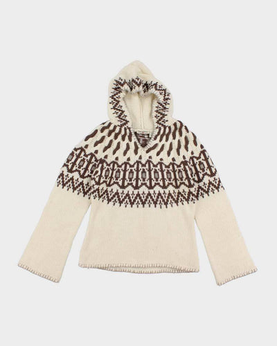 Polo Jeans Co Wool Blend Hooded Jumper - M