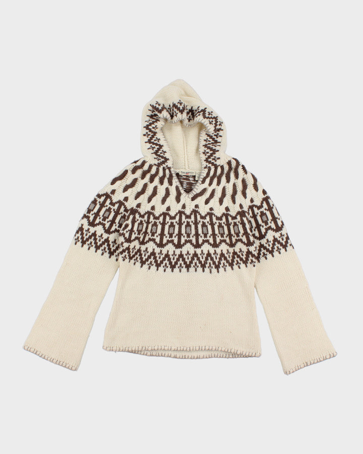 Polo Jeans Co Wool Blend Hooded Jumper - M