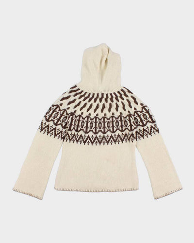 Polo Jeans Co Wool Blend Hooded Jumper - M