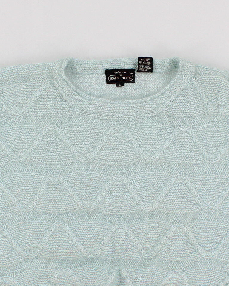 Vintage 90s Rene Tener for Jeanne Pierre Mohair Blend Jumper - L