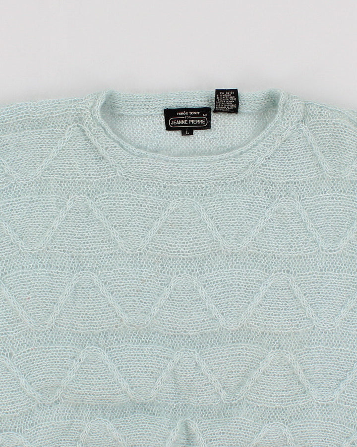 Vintage 90s Rene Tener for Jeanne Pierre Mohair Blend Jumper - L