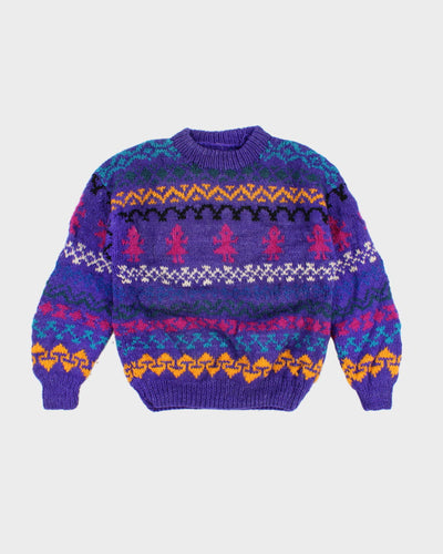 Vintage Handmade Knit Jumper - L