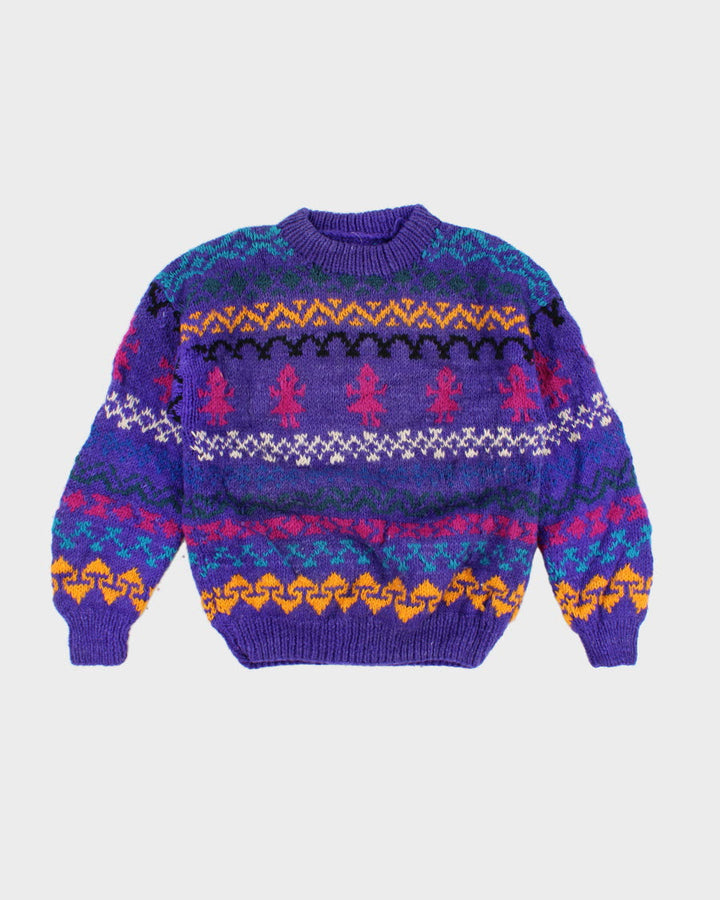 Vintage Handmade Knit Jumper - L