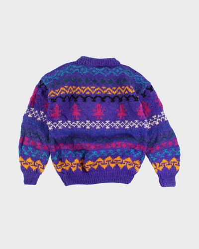 Vintage Handmade Knit Jumper - L