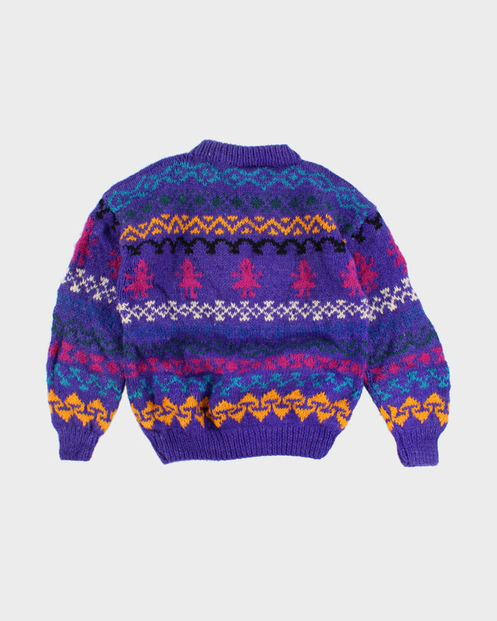 Vintage Handmade Knit Jumper - L