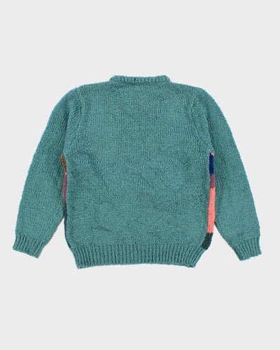 Vintage Handmade Frolicking Bunnies Jumper - L