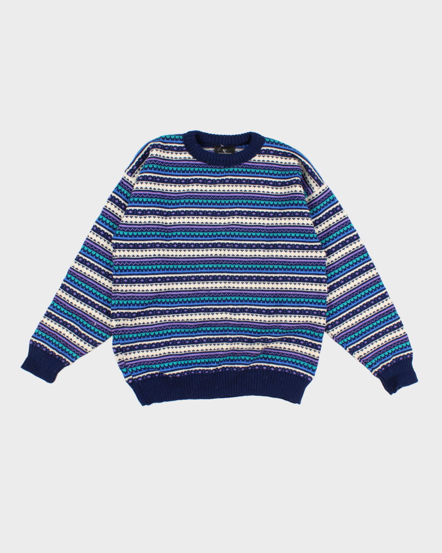 Vintage Capello Striped Wool Jumper - L