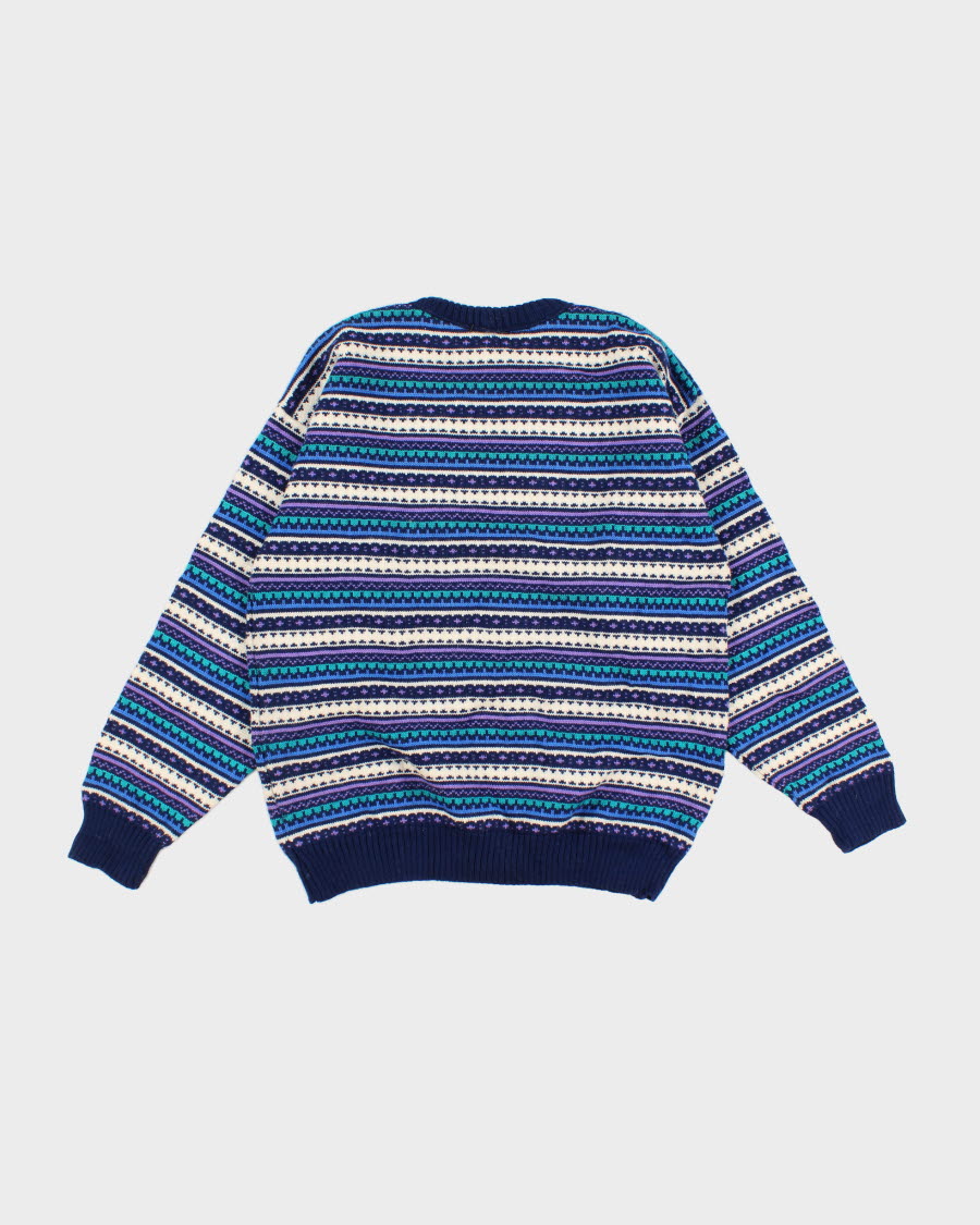 Vintage Capello Striped Wool Jumper - L