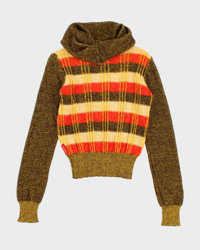 Vintage Woman's MIss Sixty Patterned Roll Neck Sweater - XS