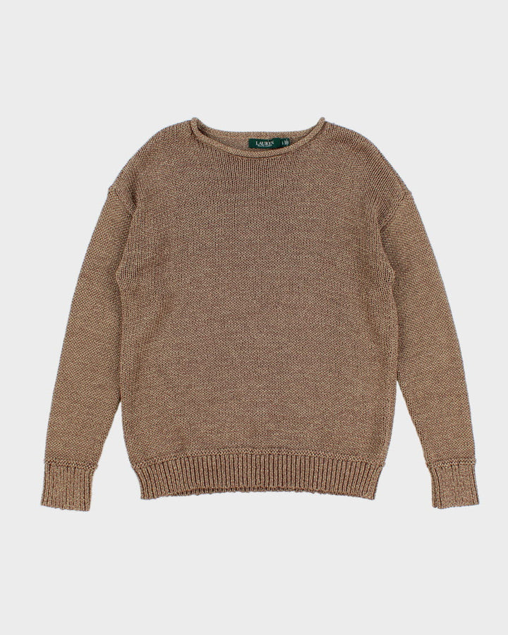 Women's Gold Ralph Lauren Knit Jumper L - Main Image
