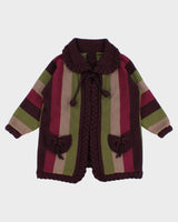Darling Autumnal Striped Knit Cardigan - L/XL