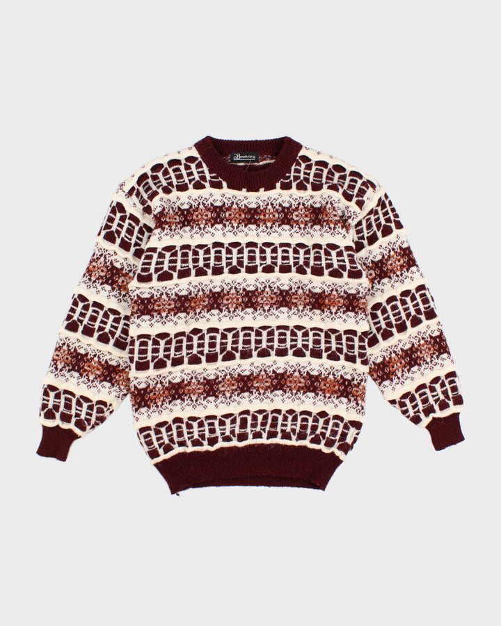 Chunky Textured Knit Jumper - M