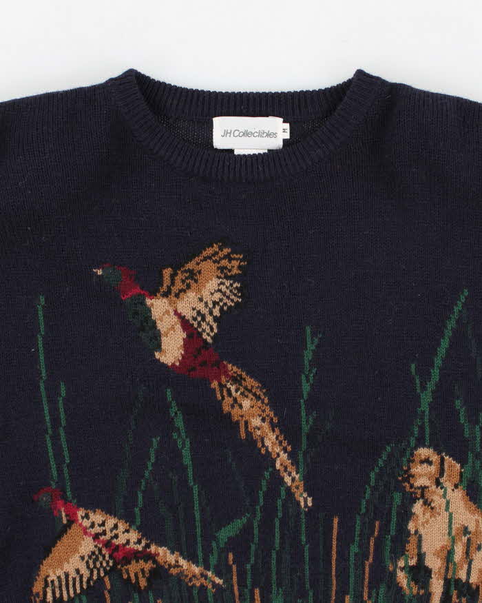 Vintage 90s JH Collectibles Wool Dog And Duck Jumper - M