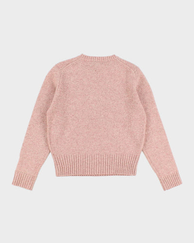 00s Lauren Ralph Lauren Darling Pink Lambswool Jumper - M