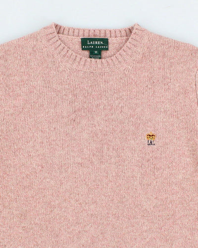 00s Lauren Ralph Lauren Darling Pink Lambswool Jumper - M