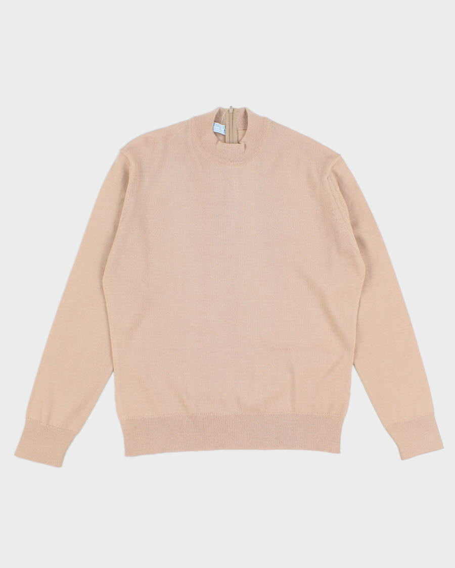 Vintage Montagut Wool Blend High-Neck Jumper - M