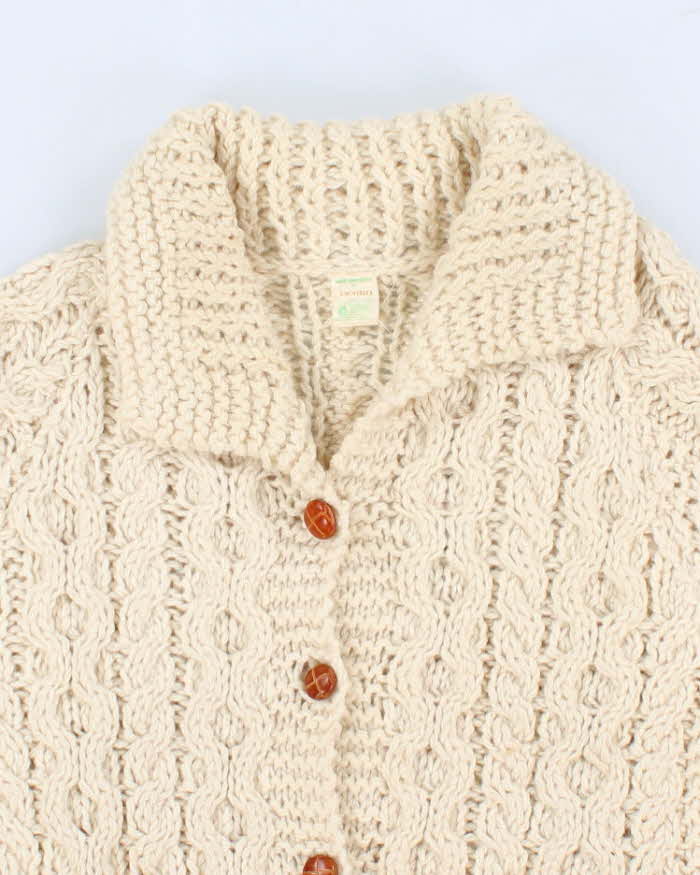 Vintage Sears Aran Wool Cardigan - XL