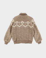 Womens Cream Hilda Ltd Wool Icelandic Knit Cardigan - M