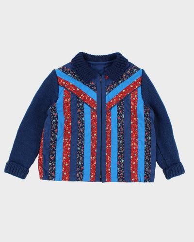 Darling Floral Quilted Knit Jumper - L