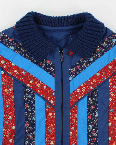 Darling Floral Quilted Knit Jumper - L