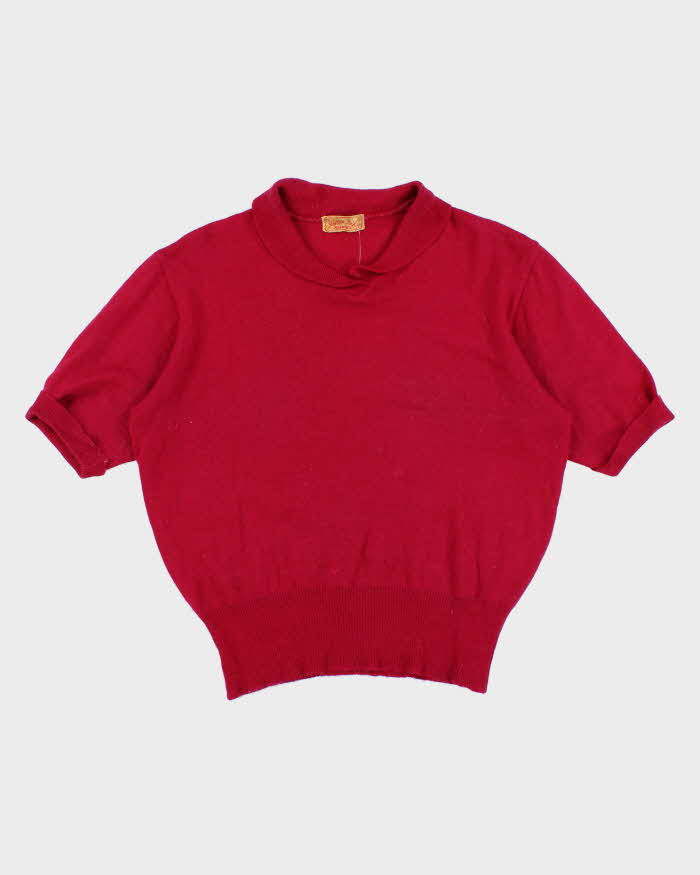 Vintage 50s Jantzen Kharafleece Short Sleeve Knit Tee - L