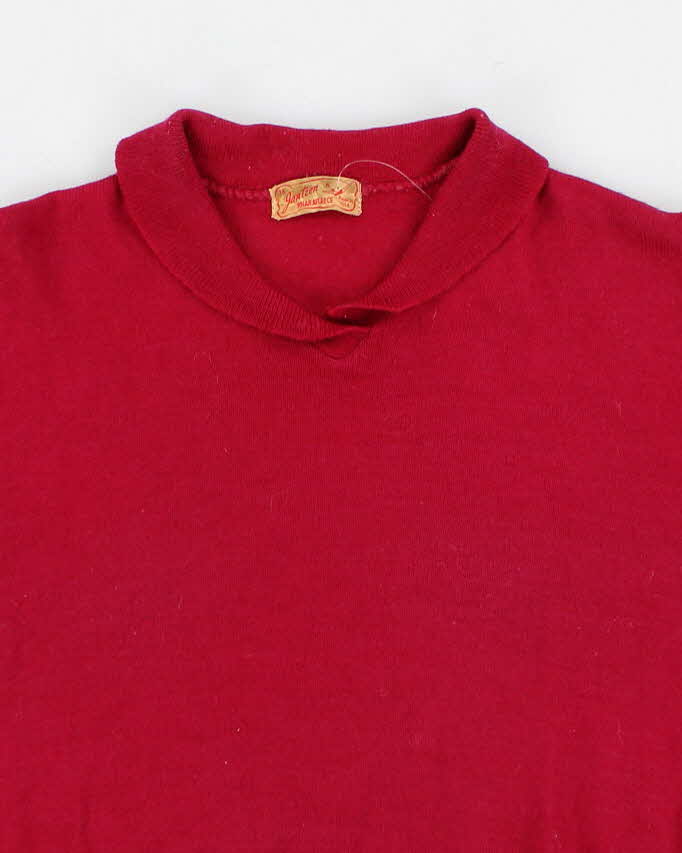 Vintage 50s Jantzen Kharafleece Short Sleeve Knit Tee - L