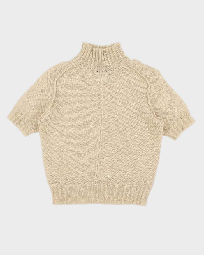 80s Vintage Women's Cream Fendi Knit sweater - S