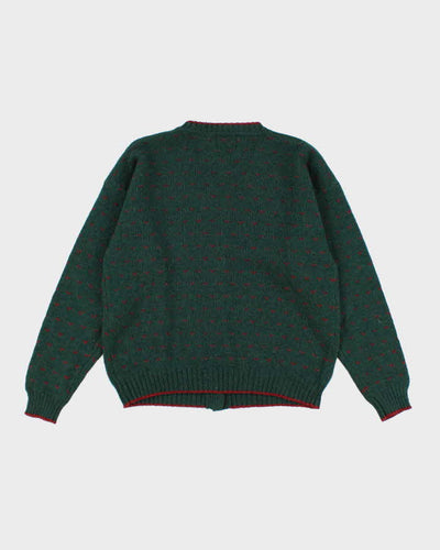 Vintage 80s Woolrich Heart Detailed Cardigan - S