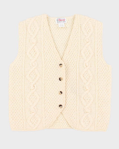 Vintage 90s Orvis Wool Cardigan Vest - S