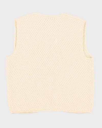 Vintage 90s Orvis Wool Cardigan Vest - S