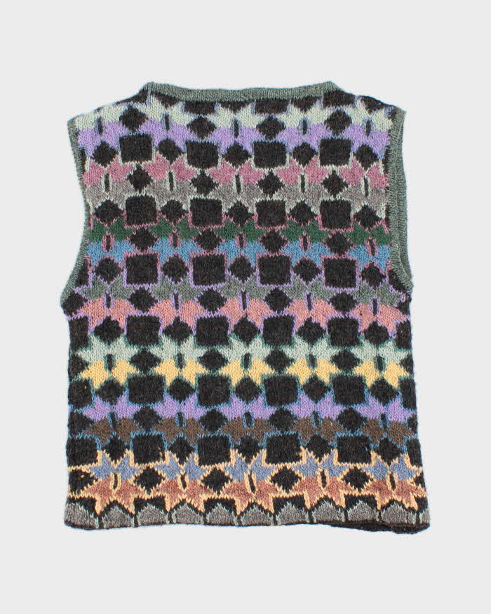 Darling Vintage Handmade Knit Cardigan Vest - S