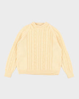 Cream Cableknit Jumper - M