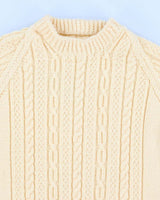 Cream Cableknit Jumper - M