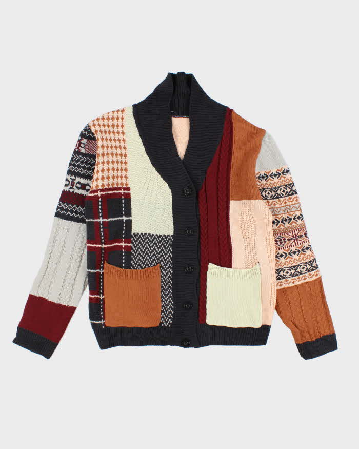 Darling Patchwork Style Cardigan - M