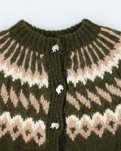 Vintage Handmade Fair Isle Cardigan - M