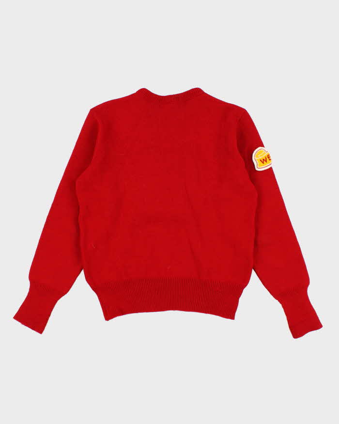 Vintage 80s Women's Varsity Sweater - S