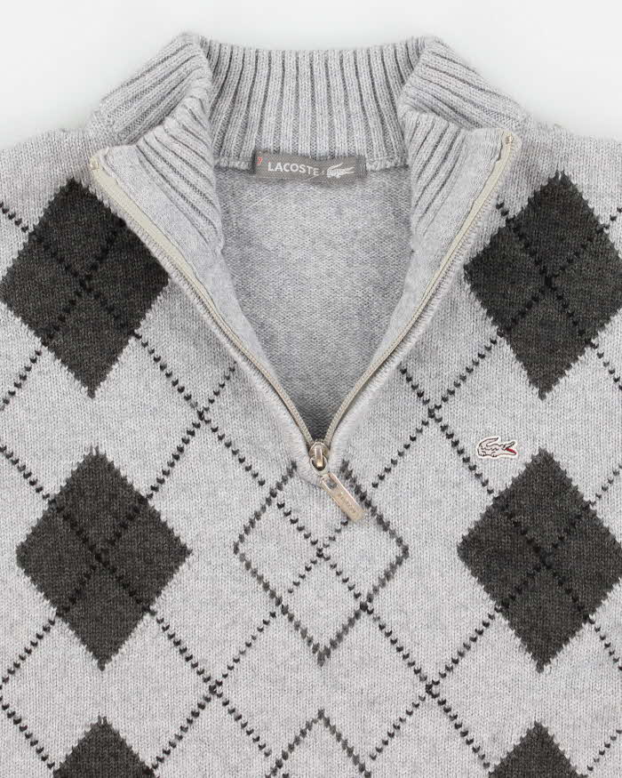 Lacoste shop argyle sweater