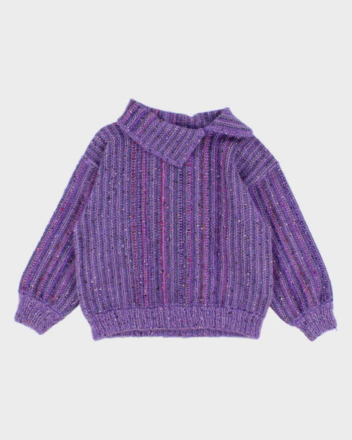 Darling Vintage Handmade Purple Detailed Jumper - L