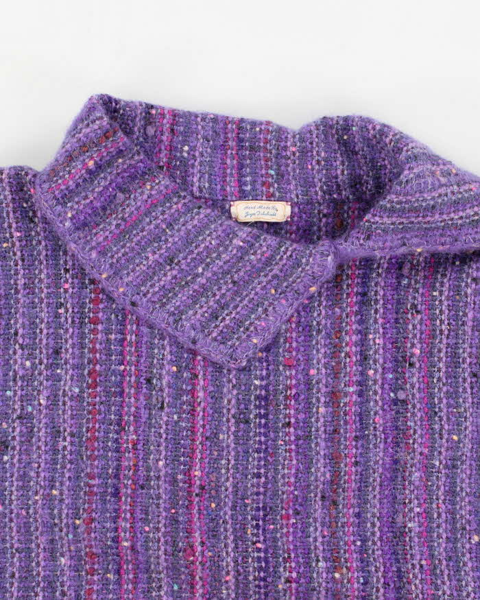 Darling Vintage Handmade Purple Detailed Jumper - L