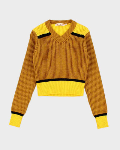 Woman's Uniqlo x Marni Cropped yellow jumper - XS