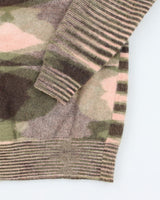 Vintage 60s Snowy Mountain Lambswool Striped Turtleneck - S/M