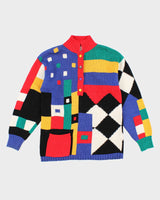 Vintage 90s Lisa Nichols Colourful Abstract Jumper - M