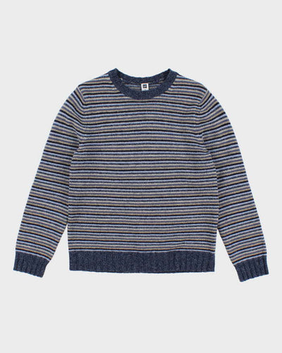Vintage 90s Gap Striped Lambswool Jumper - XS